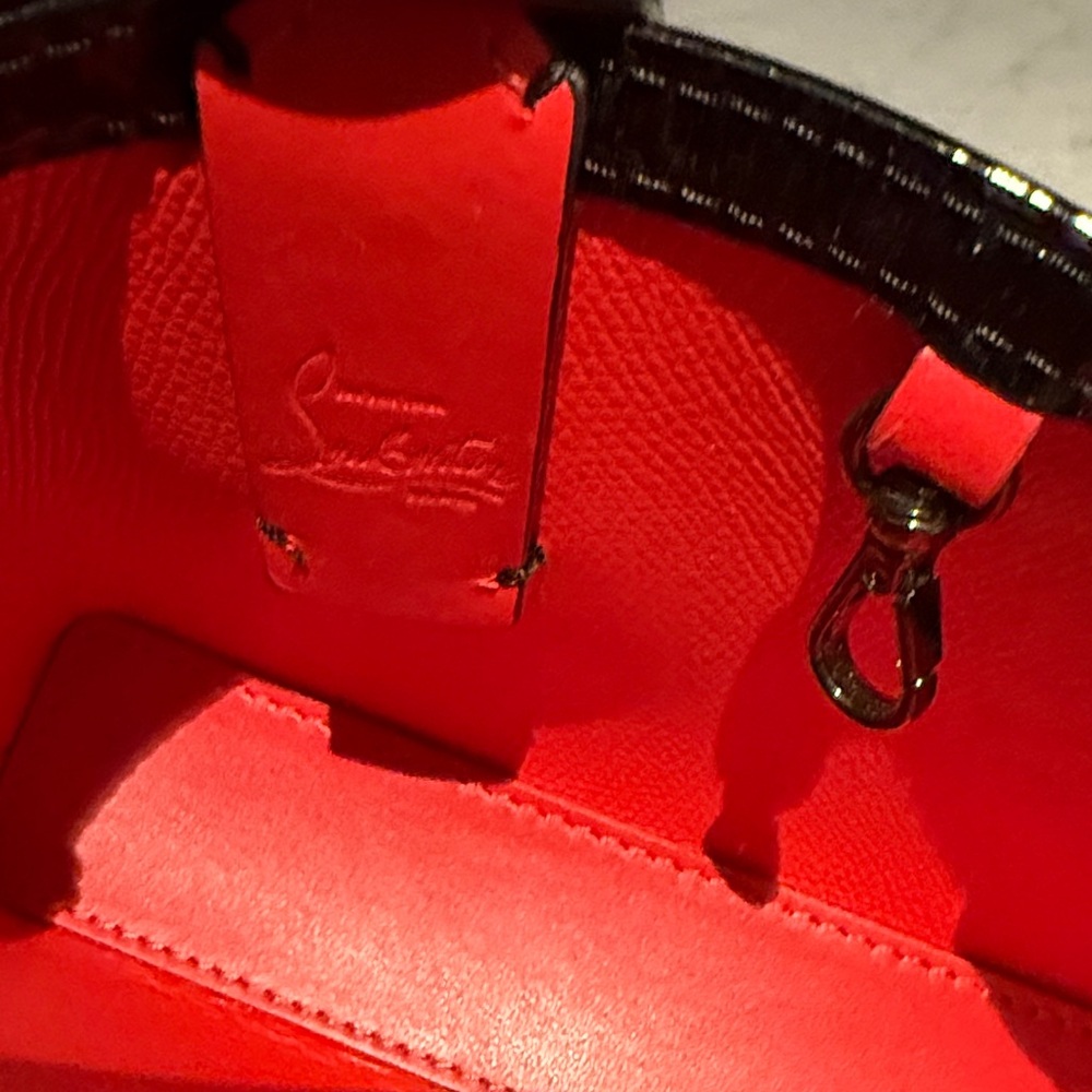 Christian Louboutin Black and Red Women's Handbag - Picture 12 of 14